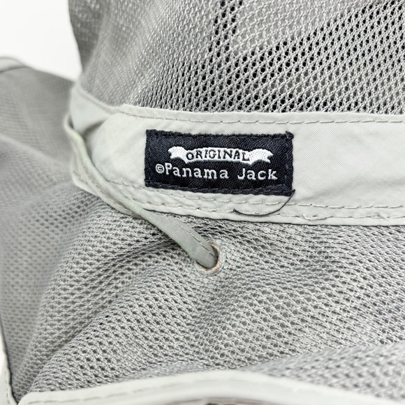 PANAMA JACK Men’s Gray Polyester & Nylon Weather Sun Shade Boonie Bush Hat Sz L - Picture 3 of 6
